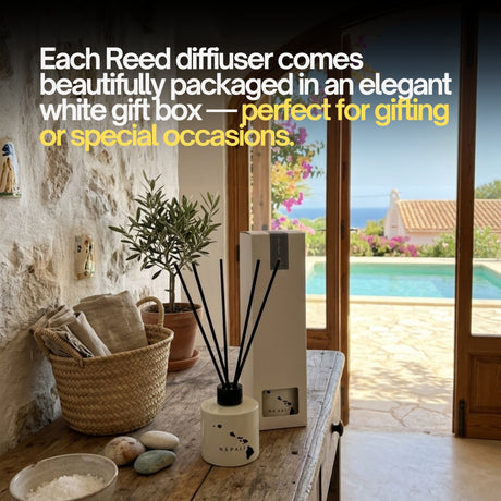 Na Pali Orange Moon Ibiza Reed diffuser| Sweet Orange, Neroli & Petitgrain