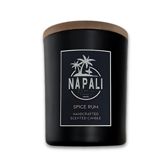NĀ PALI Handcrafted Hawaiian Candle | Crackling Wick | SPICE RUM