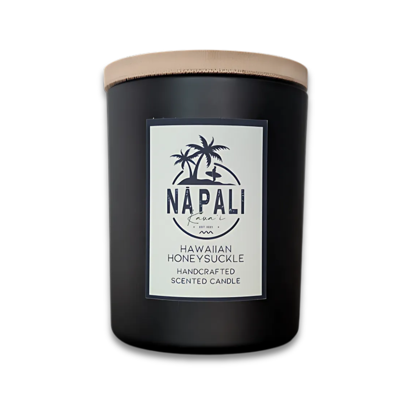 NĀ PALI Handcrafted Hawaiian Candle | Crackling Wick | HAWAIIAN HONEYSUCKLE