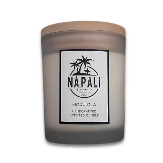 NĀ PALI Handcrafted Hawaiian Candle | Crackling Wick | MOKU OLA | Coconut Island